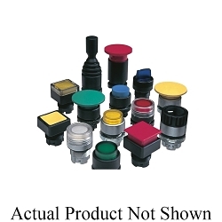 GE P9CPLLGD P9 Series Heavy Duty Oiltight/Watertight Standard Illuminated Pushbutton Operator With Blue Cap, 22.5 mm, Flush Operator