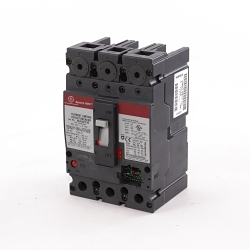 GE Spectra RMS® SELA36AT0100 Type SEL Standard Continuous Load Current Limiting Molded Case Circuit Breaker With Tracking Short Time, 600 V AC, 100 A, 25/65/100 kA Interrupt, 3 Poles, Electronic Trip