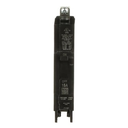 GE TEY115 Compact Lighting Panel Circuit Breaker, 120/240/277 V AC, 15 A, 14/65 kA Interrupt, 1 Poles, Thermal Magnetic Trip