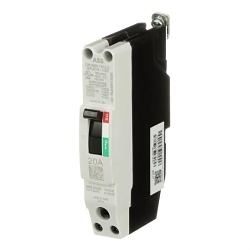 GE TEYL1020B Type TEY Compact Lighting Panel Circuit Breaker With Copper/Aluminum Load Lug, 120/240/277/480 VAC, 250 VDC, 20 A, 100/65/15 kA Interrupt, 1 Poles, Thermal Magnetic Trip