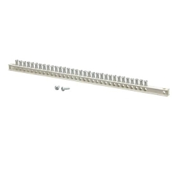 GE PowerMark Gold™ TGK32 32-Hole Equipment and Isolated Ground Bar Kit, 14-1/2 in L, 12 to 10/14 to 4 AWG Aluminum/Copper Conductor, 32 Terminals, For Use With PowerMark Gold™ and PowerMark Plus™ Loadcenter
