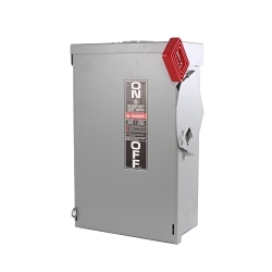 GE Spec-Setter™ TH3361R TH Series Fusible Heavy Duty Safety Switch, 600 VAC, 30 A, 7-1/2 hp Standard Fuse/20 hp Time Delay, 3 Poles