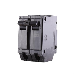 GE Q-Line® THQL2120 Type THQL Molded Case Circuit Breaker, 120/240 VAC, 20 A, 10 kA Interrupt, 2 Poles, Thermal Magnetic Trip