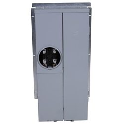 GE PowerMark Gold™ TSM2020CFCU 3-Wire 20/40-Circuit Main Breaker Narrow Meter Socket Loadcenter With Bonded Neutral, 120/240 VAC, 200 A, 1 Phase, NEMA 3R Enclosure