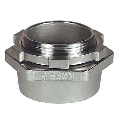 Gibson Stainless® 7200-HUB Heavy Duty Conduit Hub, 2 in, For Use With Threaded Conduit, 316 Stainless Steel, Polished