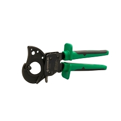 Greenlee® 45206 Ratchet Cable Cutter, 500 to 600 kcmil Aluminum/Copper, 1-3/8 in Communication Cable/Wire, 10 in OAL, Steel Jaw