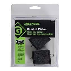 GreenleeĀ® 612-2 Conduit Piston, 1-1/2 in EMT/IMC Rigid Conduit, Foam, Green
