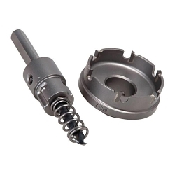 Greenlee® 645-7/8 Quick-Change Hole Cutter, 7/8 in Dia, 8 ga D Cutting, Tungsten Carbide Tip Cutting Edge, 3/8 in Arbor