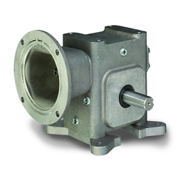 Grove Gear® ELECTRA GEAR® ELT42002034.00 Right Angle Single Reduction Worm Gear Reducer, C-Face Coupling Input, Shaft Output, 29 hp Input, 2.772 hp Output, 60:1 Gear, 29 rpm Maximum Output, 5989 in-lb Output Torque Rating