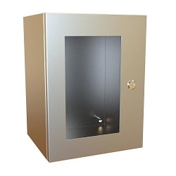Hammond® EN4SD161210WSS Eclipse™ Enclosure With Window, 12 in W x 10 in D x 16 in H, NEMA 3R/4X/12/13 NEMA Rating, 304 Stainless Steel