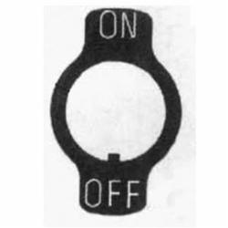 Honeywell SS6747 Indicator Plate, 1 in H, 304 Stainless Steel