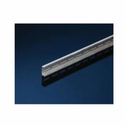 IBOCO OMEGA 3FAL1 Perforated DIN Rail With Holes,) 25 mm L x 4.7 mm W Slots, 1 m L x 1.5 mm THK, Aluminum