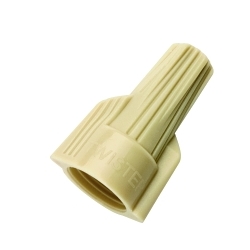 IDEAL® TWISTER® 30-341 341® Flame-Retardant Wire Connector, Positive Grip/Winged Shell, Live Action/Square Wire Spring, 22 to 8 AWG Solid/Stranded Copper Wire, Polypropylene