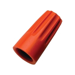 IDEAL® 30-273 73B® Flame-Retardant Wire Connector, Positive Grip Shell, Fixed/Square Wire Spring, 22 to 14 AWG Wire Solid/Stranded Copper Wire, Polypropylene