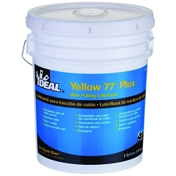 IDEAL® Yellow 77® Plus 31-395 Wire Pulling Lubricant, 5 gal Pail, Paste Form, Yellow, 0.93