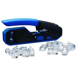IDEAL® 33-396 Data/Voice Modular Plug Termination Kit, For Use With Pro Level Tool