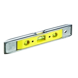 IDEAL® 35-205 Magnetic V-Grooved Torpedo Level, 9 in L, 3 Vials, Aluminum