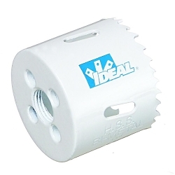 IDEAL® 36-516 Hole Saw, 7/8 in Dia, 1-7/8 in D Cutting, Bi-Metal Cutting Edge, 1/4 in, 3/8 in, 7/16 in Arbor