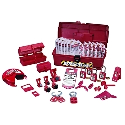 IDEAL® 44-974 Industrial Lockout/Tagout Kit, 35 Pieces