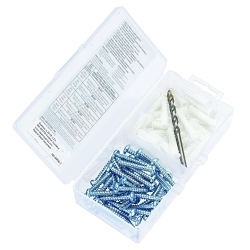 IDEAL® 90-054 Flange Anchor Kit, 81 Pieces, Plastic, White