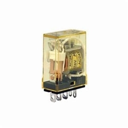 IDEC RH1B-UAC120V RH Series Compact Electromechanical Power Relay, 10 A, 1 Form C SPDT Contact, 120 VAC V Coil
