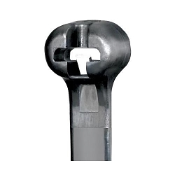 Panduit® Dome-Top® BT1M-C0 BT Series Cross Section Miniature Weather-Resistant Cable Tie, 4 in L x 0.17 in W x 0.04 in THK, Nylon 6.6