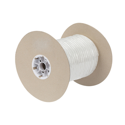 NSI SRPE-500 Spiral Wrap, 1/2 in Dia x 100 ft L x 0.062 in THK, Polyethylene, White