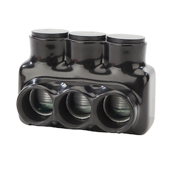 Polaris® IPL600-3 IPL Single Sided Entry Multi-Tap Connector, 6 AWG to 600 kcmil Aluminum/Copper Conductor, Plastisol