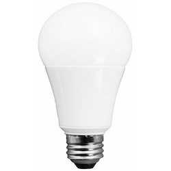 TCP® L9A19D2550K 3-Way All-Purpose A-Lamp, 9 W, 60 W Incandescent Equivalent, E26 LED Lamp, A19 Shape, 825 Lumens