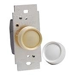 Leviton® Trimatron™ 6683-IW 3-Way Electro-Mechanical Full Range Dimmer, 120 VAC, Push On/Off Operation, Ivory/White