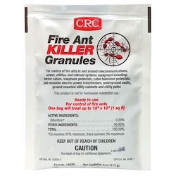 CRC® 1004782 Fire Ant Killer Granule, 4 oz Pack, Tan Granules Form, Slightly Musty Odor/Scent
