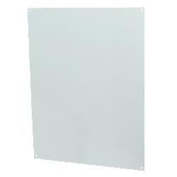 Allied Moulded P206 Enclosure Back Panel, 0.08 in L x 14.44 in W x 18.44 in H, Carbon Steel, White