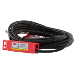 ABB 2TLA050076R5100 Sense 8 Non-Contact Safety Switch, 88 mm L x 25 mm W x 13 mm H Actuator Magnetic Actuator, 1 A at 250 VAC, 0.2 A at 24 VDC Contact, 1NO-2NC Contact