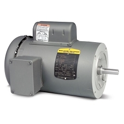 Baldor-Reliance VL3504 Type 3421L Continuous Duty AC Motor, Application Type: General Purpose AC Motors, Fan and Blower Motors, TEFC Enclosure, 1/2 hp, 115/208/230 V AC, 60 Hz, 1 Phase, 56C Frame, 1725 rpm Speed, C-Face/Foot/F1 Mount