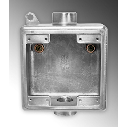 Calbrite™ S60700FDCD FDC Type FDC Deep Device Box, 316 Stainless Steel, 2 Gangs, 6 in L x 2.5 in W x 4.67 in H