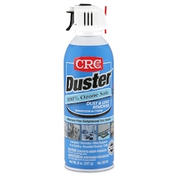 CRC® 05185 Duster™ Extremely Flammable Moisture-Free Dust and Lint Remover, 16 oz Aerosol Can, Liquified Gas Form, Faint Ethereal Odor/Scent, 8 oz