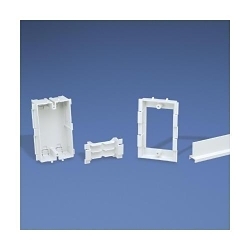 Panduit® Pan-Way™ T70HB3-X T-70 1-Gang Faceplate Hanging Box, 6.28 in L x 6.28 in W x 1.56 in H, PVC, Gray