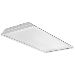 Lithonia Lighting® 2GTL 4 40L EZ1 LP835 Rectangular Traditional Indoor Troffer, (4) Static LED Lamp, 120 to 277 VAC, Steel Housing