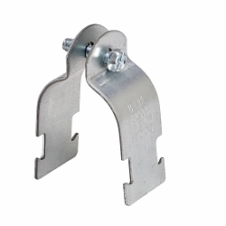 B-Line B2001ZN B2000 2-Piece Conduit/Pipe Clamp, 1/2 in Conduit, Steel