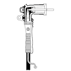 3M™ 7100167470 5810 Industrial Loadbreak Elbow, 5 to 15 kVAC, 200 A, 1/0 AWG, 2/0 AWG, 1 AWG, 3/0 AWG, 2 AWG, 4/0 AWG , 250 kcmil Conductor, 0.575 to 0.685 in Dia Insulation, EPDM