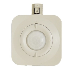 MORRIS 80556 1-Pole High/Low Bay Occupancy Sensor, 120/277 VAC, PIR Sensor, 40 ft Dia x 30 ft H Coverage, 360 deg Viewing