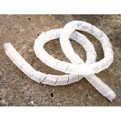 MORRIS 22010 Versatile Spiral Wrap, 0.06 in ID x 0.12 in OD Dia x 33 ft L, Polyethylene, Natural