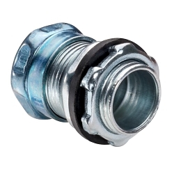 Southwire - Topaz 652SRT Liquid Tight Concrete Tight Raintight Conduit Connector, 3/4 in Trade, Steel, Zinc Plated