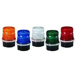 Federal Signal Fireball® FB2LED-120-240A LED Warning Light, 120 to 240 VAC, LED Lamp, 4.1 in Dia, Screw Mount, Amber
