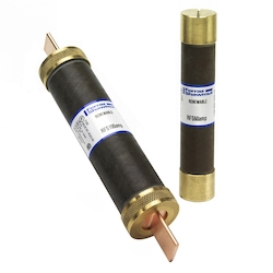 Mersen RF100 RF Series Low Voltage Renewable Fast Acting Fuse, 100 A, 250 VAC, 10 kA Interrupt, H Class, Cylindrical Body
