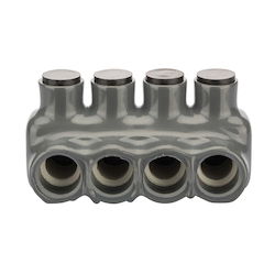 NSI Polaris™ IPLG3/0-4 IPLG Single Sided Entry Insulated Multi-Tap Connector, 4 to 3/0 AWG (Class B, C, D)/2 to 2/0 AWG (Class K, M, I) Copper Conductor, Plastisol