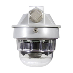 SafeSite® RTODW17001 Circular Beam Standard Area Light With Junction Box, LED Lamp, 8 W Fixture, 100 to 277 VAC, Gray Housing