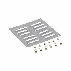 B-Line LPK33 Louver Plate Kit, Steel, Gray