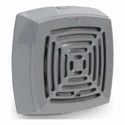Edwards Signalingâ„¢ AdaptaHorn 875-G1 Grille Heavy Duty Vibrating Horn, 24 V DC, 0.16 A, 111/101 dB, Indoor, Surface Mounting, Gray, Specifications Met: UL Listed, FM Approved