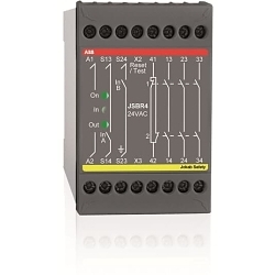 ABB 2TLA010002R0200 Safety Relay, 3NO-1NC 3 Form A/1 Form B Contact, 24 VAC V Coil